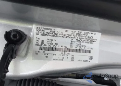 2017 Ford Focus Se from USA, damaged, VIN 1FADP3K27HL330425
